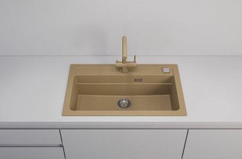 Кухонная мойка Alveus Granital Atrox 40 Beige G55 790x500 1140445 Бежевая — фото 2, Кухонные мойки