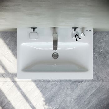 Тумба под раковину AM.PM Gem S 60 M91FSX0602OF Светлый дуб — фото 2, Тумбы под раковину