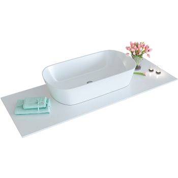 Столешница под раковину SanVit Ханекс S-008 90 hanex090 Белая — фото 1, Столешницы под раковину