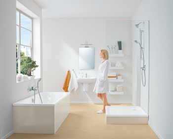 Смеситель для раковины Grohe Baucurve 32805000 Хром — фото 15, Смесители для раковины