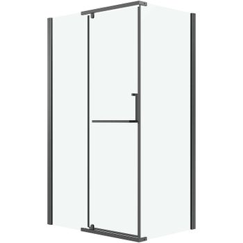 Душевой уголок Grossman Pragma 100х90 120.K33.03.1090.42.00 профиль Графит сатин стекло прозрачное — фото 10, Прямоугольные душевые уголки