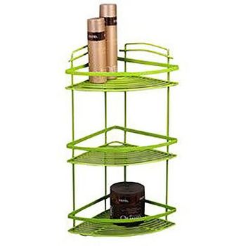 Угловая полка Fixsen FX-850G-3 Зеленая — фото 1, Полки для ванной и душа