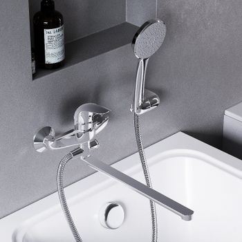 Смеситель для ванны Damixa Eclipse 319500001 универсальный Хром — фото 3, Смеситель для ванны