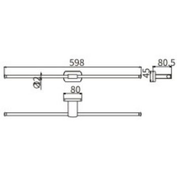 Товар: Полотенцедержатель CeramaLux Azzuro 95608 двойной Черный Золото - фото 2 Полотенцедержатель CeramaLux Azzuro 95608 двойной Черный Золото — фото 2, Полотенцедержатели