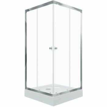 Душевой уголок Triton Вента-Хром 80х80 Щ0000049620 профиль Хром стекло прозрачное — фото 12, Квадратные душевые уголки