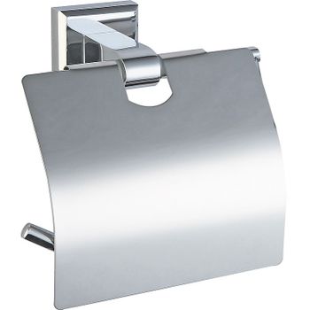 Держатель туалетной бумаги Viko V-111 с крышкой Хром — фото 1, Держатели туалетной бумаги