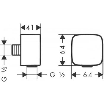 Шланговое подключение Hansgrohe Fixfit 26457140 Бронза — фото 2, Шланговые подключения