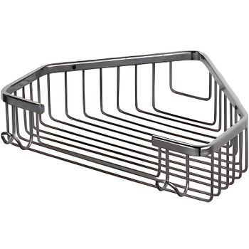 Полка корзина Haiba HB335 угловая Хром — фото 1, Полки для ванной и душа