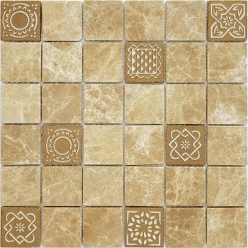 Мозаика Caramelle mosaic Art Stone Art Emperador Light MAT 30x30 см — фото 1, Мозаика
