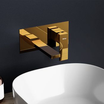 Смеситель для раковины Damixa Gala 530260600 Золото — фото 2, Смесители для раковины