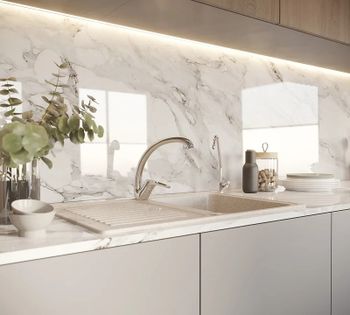 Кухонная мойка Domaci Бьелла DMC-78 GWS-78-328 Бежевая — фото 3, Кухонные мойки