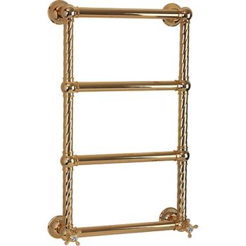 Водяной полотенцесушитель Migliore Edera 79x48 20302 Золото — фото 1, Водяные полотенцесушители