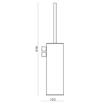 Ершик для унитаза Cisal Xion XI090671D1 Нержавеющая сталь — фото 2, Ершики для унитаза