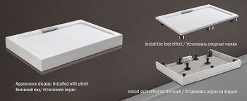 Душевой поддон из искусственного камня WeltWasser WW TRS 100 STONE-WT 100x100 10000004368 Белый — фото 6, Душевые поддоны из искусственного камня