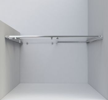 Душевая дверь Vincea Garda 150 VDS-1G150CLB профиль Черный стекло прозрачное — фото 5, Раздвижные душевые двери