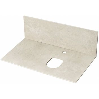 Столешница под раковину Aquaton Мишель 80 1A277203MIX40 с панелью Бежевая — фото 1, Столешницы под раковину