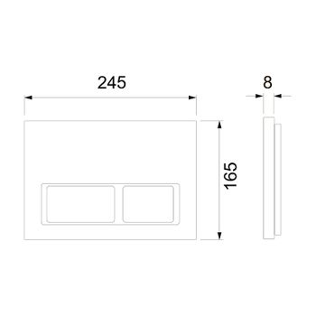 Инсталляция Tece Spring S955201 для унитаза с клавишей смыва Хром глянцевый — фото 8, Инсталляции для унитазов