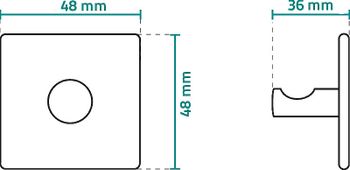 Крючок Ridder 131040211 Бежевый — фото 2, Крючки для полотенец