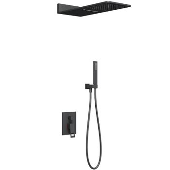 Душевая система Timo Briana SX-7139/03SM Черный — фото 1, Встраиваемые душевые комплекты