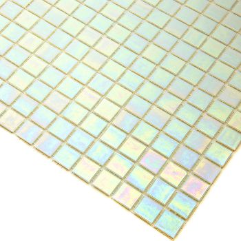 Стеклянная мозаика Alma Pearly PE-WH105 (PB01) 32,7х32,7 см — фото 2, Мозаика