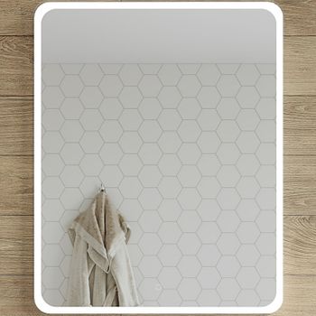 Товар: Зеркало STWORKI Монтре 80 Мон.02.80/W с подсветкой с сенсорным выключателем - фото 1 Зеркало STWORKI Монтре 80 Мон.02.80/W с подсветкой с сенсорным выключателем — фото 1, Зеркала в ванную комнату