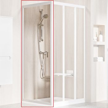 Душевая стенка Ravak Supernova APSS-90 940701R2Z1 профиль Белый стекло Transparent — фото 1, Боковые стенки