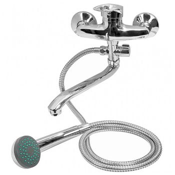 Смеситель для ванны Frap H28 F2128-B универсальный Хром — фото 2, Смеситель для ванны