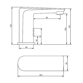 Смеситель для раковины Damixa Jupiter 770290000 Хром — фото 8, Смесители для раковины