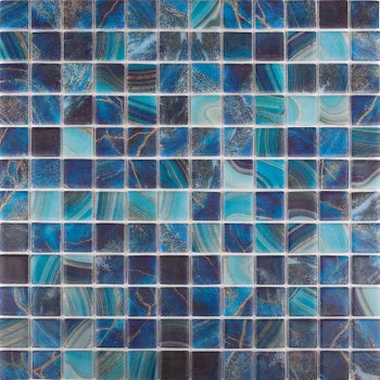 Стеклянная мозаика Vidrepur Nature Royal №5704 MT на сетке 25х25 см — фото 1, Мозаика