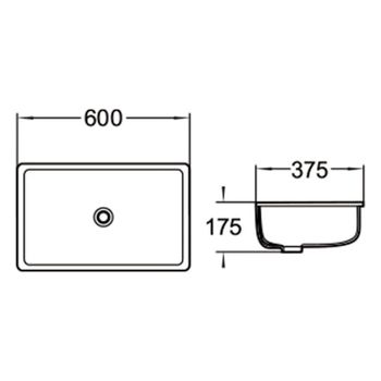 Раковина SantiLine 60 SL-3006 Белая — фото 2, Раковины встраиваемые снизу