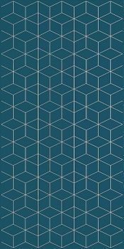 Керамический декор Creto Mono Jasmine geometry sky 04-01-1-18-03-65-2440-0 30х60 см — фото 1, Керамическая плитка