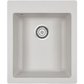 Кухонная мойка Paulmark Kante 40 PM104249-WH Белая — фото 1, Кухонные мойки