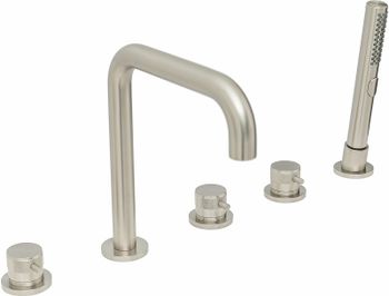 Смеситель на борт ванны Allen Brau Priority 5.31007-BN Брашированный никель — фото 8, Смесители на борт ванны