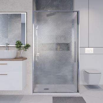 Душевой уголок Niagara Nova 130х100 NG-65-13CH-CH100-34 профиль Хром стекло шиншилла — фото 2, Прямоугольные душевые уголки