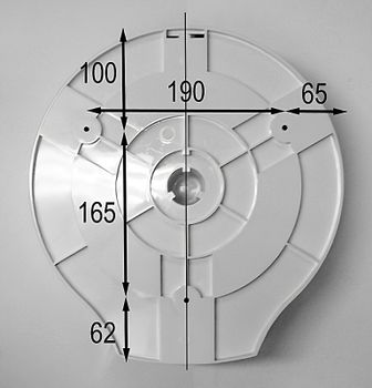Диспенсер для туалетной бумаги Nofer 05005.T Синий — фото 3, Диспенсеры туалетной бумаги