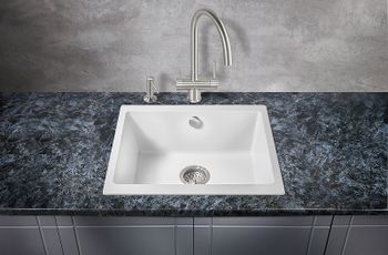 Кухонная мойка Milacio Leon 55 Cuarzo MC.77082 Белая — фото 2, Кухонные мойки