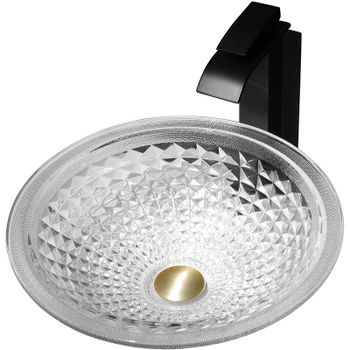 Раковина-чаша Abber Glas 42 AK2302 прозрачная — фото 1, Раковины накладные