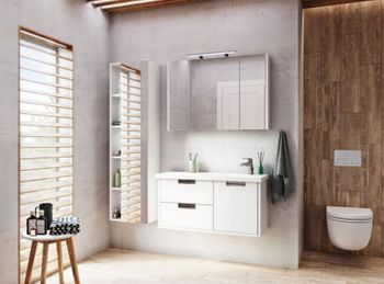 Тумба под раковину Roca Etna 100 857302806 подвесная Белый глянец — фото 6, Тумбы под раковину