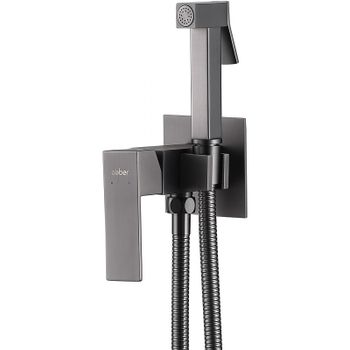 Гигиенический душ со смесителем Abber Daheim AF8226NG Никель — фото 1, Гигиенические души