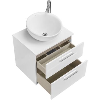 Тумба под раковину Roca Victoria 60 A857468806 подвесная Белый глянец — фото 10, Тумбы под раковину