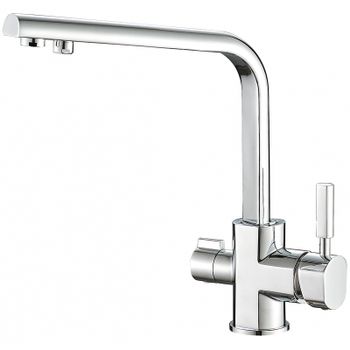 Смеситель для кухни ZorG Steel Hammer SH 909 CR Хром — фото 1, Смесители для кухни