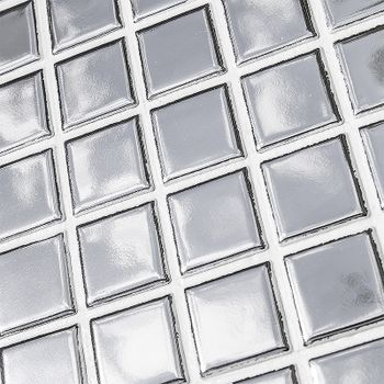 Керамическая мозаика StarMosaic Metal Silver Glossy CIO917JY 30.25x30.25 см — фото 7, Мозаика