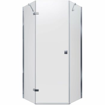 Душевой уголок Triton Сигма-Хром 90х90 Щ0000054219 профиль Хром стекло прозрачное — фото 12, Душевые уголки трапеция