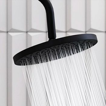 Душевая система Damixa Apollo 947760300 с термостатом Черная матовая — фото 5, Душевые стойки