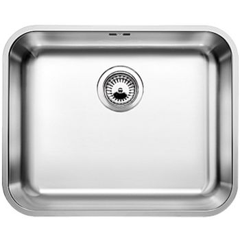 Кухонная мойка Blanco Supra 500-U 518205 с корзинчатым вентилем — фото 1, Кухонные мойки