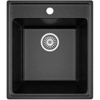 Товар: Кухонная мойка Maretti Kitchen KT425-BL Черная - фото 1 Кухонная мойка Maretti Kitchen KT425-BL Черная — фото 1, Кухонные мойки