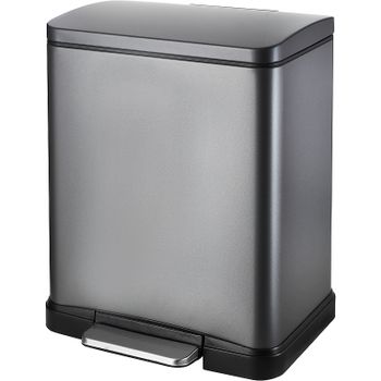 Ведро для мусора WeltWasser WW ME Lassy TG 12L 10000006129 Серое матовое — фото 1, Мусорные ведра