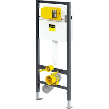 Комплект унитаза Damixa Jupiter DX77C1738SC с инсталляцией Viega Prevista Dry 8524.14 792596 с сиденьем Микролифт и клавишей смыва Хром — фото 5, Комплекты унитаз + инсталляция