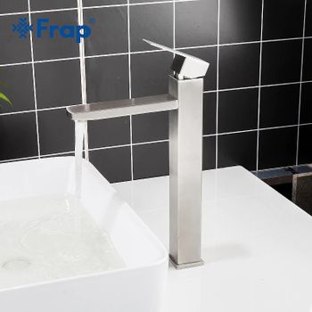 Смеситель для раковины Frap H802 F10802-2 Сатин — фото 8, Смесители для раковины