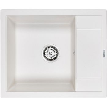 Кухонная мойка Paulmark Flugen 50-600 PM216050-WH Белая — фото 1, Кухонные мойки